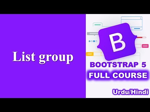 List group in Bootstrap | Bootstrap Complete Course