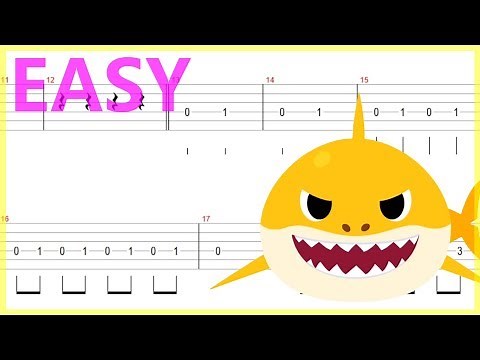 Pink Fong - Baby Shark Guitar Solo Tab+BackingTrack