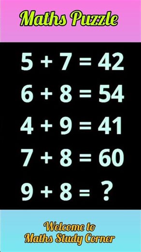 💥Only Genius Can Solve This Math Riddle #maths #puzzle #challenge