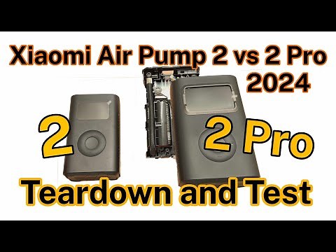 Xiaomi Mijia Portable Mi Air Pump 2 PRO vs 2 - 2X Faster! Review, Unbox, Test, Teardown