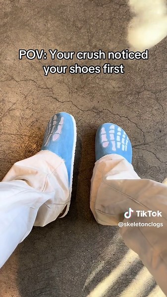 These clogs got rizz built in. #fyp #skeletonclogs #bostonclogs #clogs