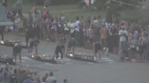 Sprint start to the AuSable River Canoe Marathon