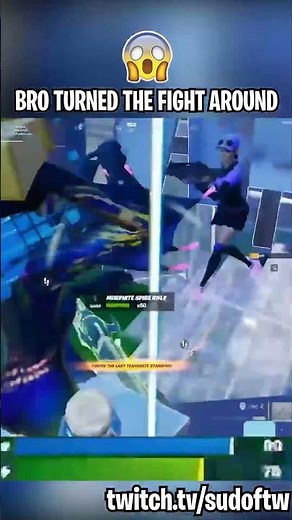 BRO TURNED THE FIGHT AROUND 🔥 #sudoftw #sudo #clutch #fortnite #shorts #epicpartner