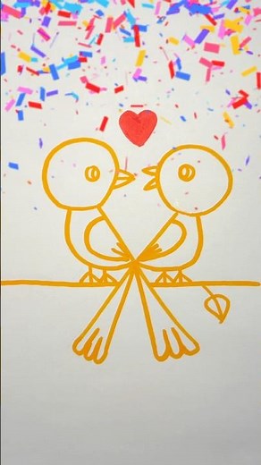 How to draw birds easy step by step drawing 🐦🐦