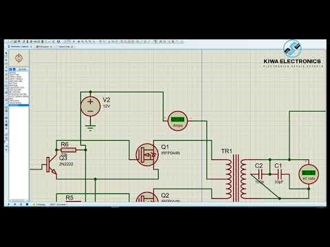 Arduino UNO 12V DC to 220V AC Inverter | Proteus Simulation (Center Tap Transformer)