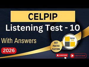 Celpip Listening Mock Test - 10 | Celpip Listening Test Practice With Answers - 2026