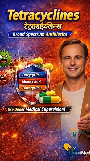 “Tetracyclines – Broad Spectrum Antibiotics | टेट्रासाइक्लिन्स explained”
