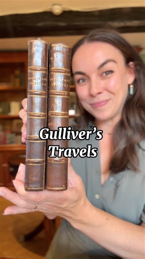 The first edition of Jonathan Swift’s ‘Gulliver’s Travels’, published in 1726, is a satirical narrative that follows Lemuel Gulliver’s voyages to various fantastical lands. It includes four parts: Gulliver’s journeys to Lilliput, Brobdingnag, Laputa, and the land of the Houyhnhnms, an intelligent race of horses. The book critiques human nature, politics, and society through Gulliver’s encounters with these strange cultures. The first edition is notable for its typographical quirks, reflecting th