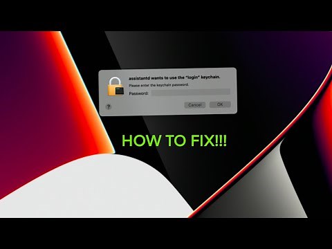How to fix CommCenter wants to use login keychain!