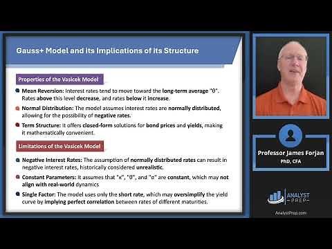 The Vasicek and Gauss + Models (FRM Part 2 2025 – Book 1 – Chapter 16)