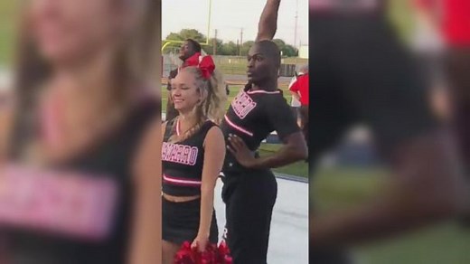 This cheerleader's epic routine is giving us serious school spirit