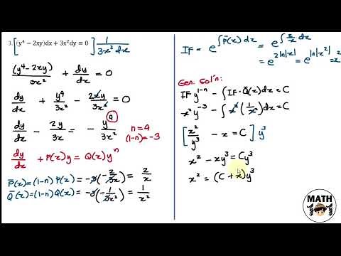 Differential Equations | Bernoulli Equations