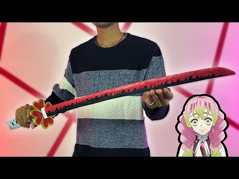 DIY Love Hashira Katana | Cardboard Cosplay Prop