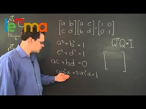 Linear Algebra 21e: What All 2x2 Orthogonal Matrices Look Like