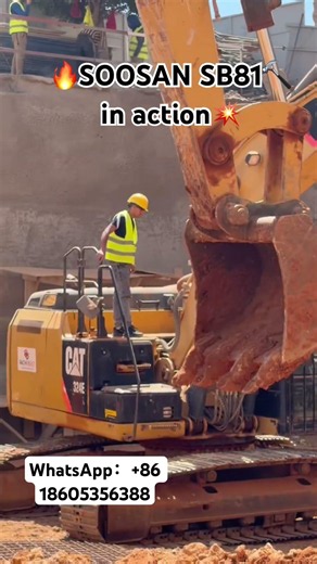 🔥🔨 SOOSAN SB81 Hydraulic Breaker | Powerful Breaking Performance