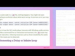 Why Your python-vlc MediaPlayer Isn't Working and How to Fix It