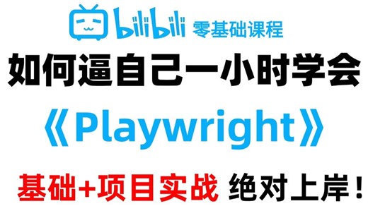 1小时快速入门Playwright自动化测试全套教程