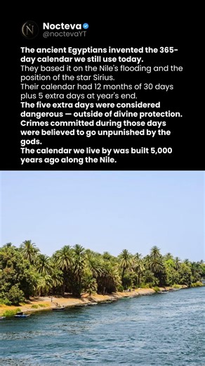 📅 Ancient Egyptians Invented the 365-Day Calendar We Still Use Today