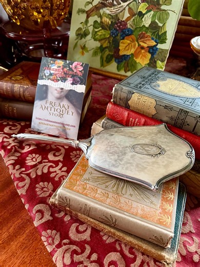 Antique Victorian Webster Co. Sterling Silver Large Hand Mirror, Engraved “barbara” - Etsy