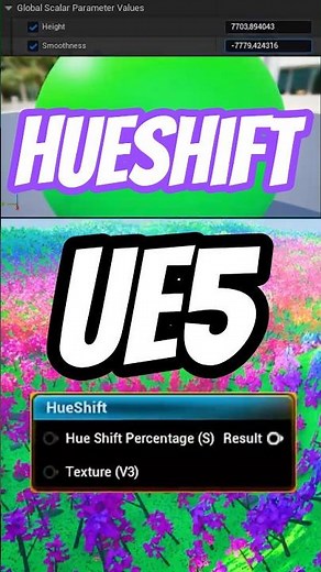 HueShift in Unreal Engine 5 Materials #ue5 #unrealengine #shaders #gamedev #indiedev