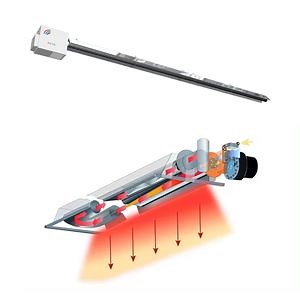 [Hot Item] Airts Industrial Natural Gas Infrared Radiation Tube Heater Air Heating Tube Heater HVAC System in China