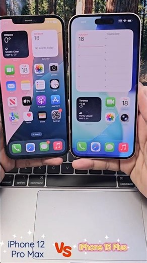 iPhone 15 Plus VS iPhone 12 Pro Max !! #asmr #shorts #reels #apple #iphone