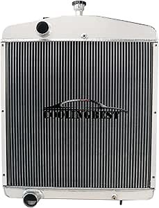 5 Rows Radiator Compatible with Case 2390 2394 2590 2594 3294 3394 3594 A184365, A147140, A166469 All Aluminum Tractor Radiators