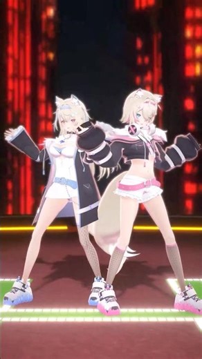 【ホロライブMMD】Chatter Chatter【Fuwawa,Mococo】#shorts#mmd#vtuber#fuwawa#mococo #星街すいせい#宝鐘マリン#hololive