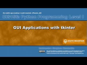 Python 11A - GUI Applications with tkinter