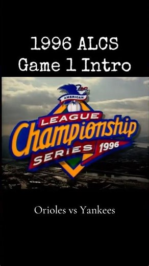 1996 ALDS Intro #mlb #baseball #sports #90s #yankees #orioles