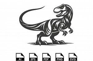 T-rex SVG: Dinosaur Cut Files, Printable Clip Art (digital Download) - Etsy Canada