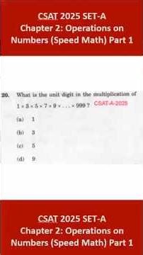 CSAT use of Number System #csat #csatpreparation #upsc #upsc2026 #Que 20