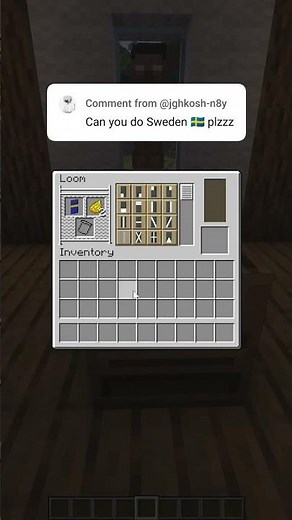 how to make Swedish flag in Minecraft #minecraft #sweden