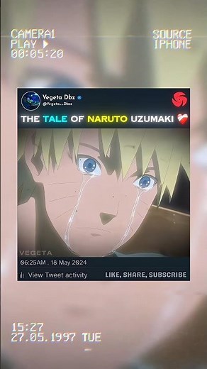 The Tale of Naruto Uzumaki🌀 |Naruto’s Saddest Story… 😢 #viral #sad