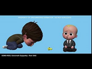 Boss Baby | Boss Baby Test shot | Gokulnathg |‪@3DAnimationInternships‬