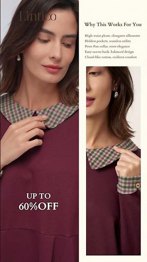 The Cutest Plaid Dress is STRETCHY Cotton! 😍 Use Code PREBF20!