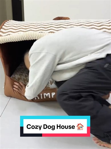 Cozy Dog House 🏠 #dogstore #petproducts #dogshop #petshop #dogproducts #petstore #dogbed #doghouse