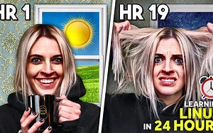 [NetworkChuck] 强迫我的妻子在 24 小时内学习 Linux