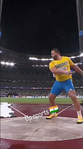 discus throw final on his final attempt #athletics #worldrecord #athleticsolympics #upsporrts