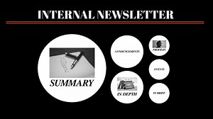 Classic newsletter presentation template | Prezi