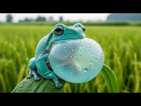 💚 5 Hours Relaxing Frog Sounds | Study, Work, Sleep Aid | Pure Korean Countryside ASMR
