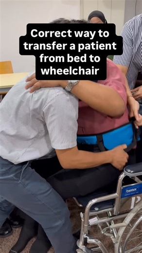 iElder™ on Instagram: "Proper technique for transferring a patient from bed to wheelchair. Get the gait belt and transfer board from iElder."