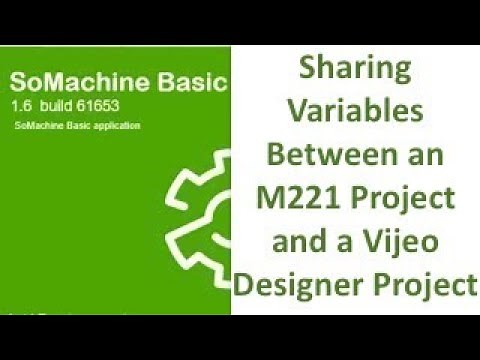 How to share Variables Between an M221 Project and a Vijeo Designer Project