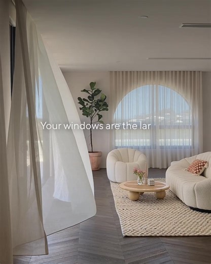 With the right window treatments, they can completely change how a space feels, adding softness, light, and balance to any room. If you are refreshing a space yourself, DIY sheer curtains can be a simple way to bring a room together. A few small tips can make a big difference: - hang curtains higher and wider than the window frame to create the feeling of height and openness. - Let natural light do the work. Sheer fabrics help diffuse the light rather than block it. - Keep the palette soft and n