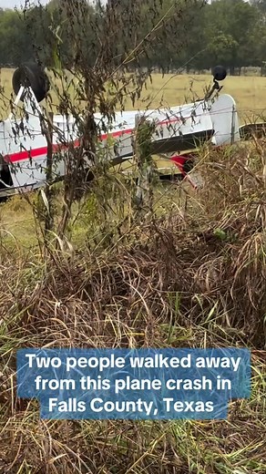 16K views · 82 reactions | 'ACCIDENTS HAPPEN': A sigh of relief for two passengers who survived single-engine plane crash in Falls County, Texas. STORY: https://www.kwtx.com/2025/10/27/authorities-falls-county-respond-single-engine-plane-crash-monday-morning/ | KWTX News 10 | Facebook