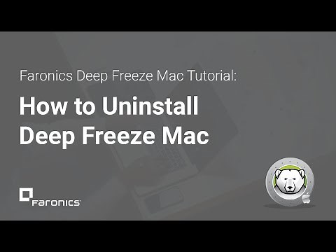Deep Freeze Mac Tutorials: Uninstalling Deep Freeze Mac