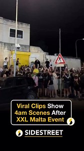 Over the weekend, Malta’s roads came alive with crowds of locals and foreigners attending the popular XXL event. TikTok was quickly flooded with viral clips showing partygoers celebrating late into the night. One widely shared video shows a lively group singing in the streets near the Ta’ Qali venue at 4am, capturing the festive atmosphere that continued well beyond the event itself. | SideStreet Malta