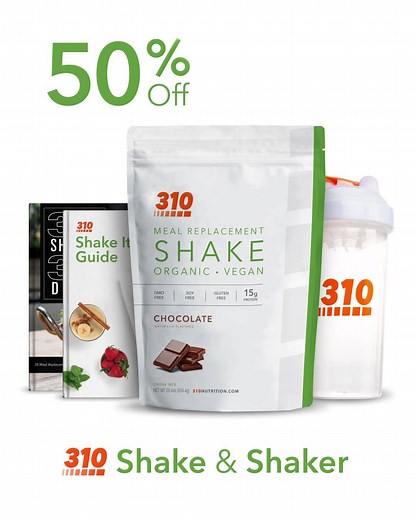 Delicious #310Shakes are loaded with Superfoods & 100% Plant Based Protein! 👌 Get 50% Off Shake & Shaker for a limited time! 😍 | 310 Nutrition