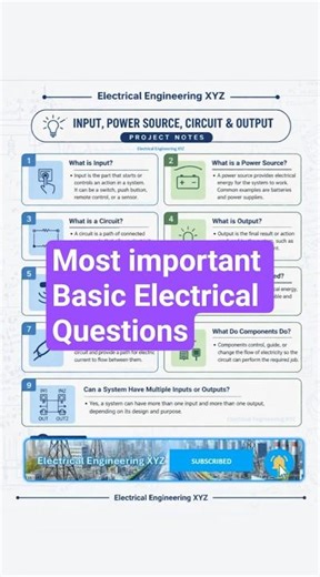 Here are basic Electrical Questions your should read and save for later #electricalengineering