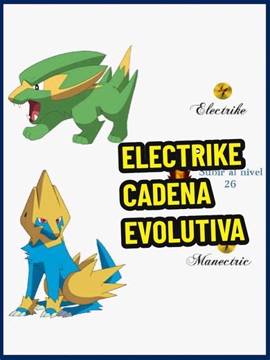 ¡POKEDEX HOENN LÍNEA EVOLUTIVA ELECTRIKE! Hola amigos, hoy les quiero compartir la línea evolutiva de Electrike según la pokédex. Déjame en los comentarios que opinas de estos Pokémon. #Pokemon #manectric #pokidscolombia #pokedex #electrike